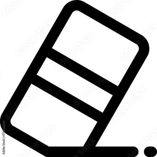 eraser line icon. Clean and minimalist vector icon for websites, mobile apps, presentations, and logos. Fully scalable and customizable for any project.