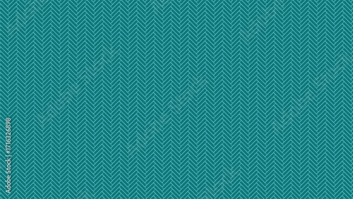 Stylish teal herringbone background featuring geometric line pattern, ideal for web, print, wallpaper, branding, packaging, and contemporary creative design projects