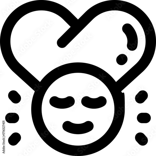 self love line icon. Clean and minimalist vector icon for websites, mobile apps, presentations, and logos. Fully scalable and customizable for any project.