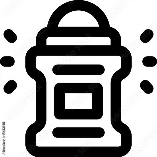 deodorant line icon. Clean and minimalist vector icon for websites, mobile apps, presentations, and logos. Fully scalable and customizable for any project.