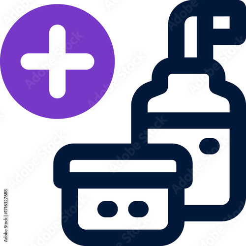 skincare duotone icon. Sleek and modern vector icon for websites, mobile apps, marketing materials, and corporate design. Fully scalable and ready to use.