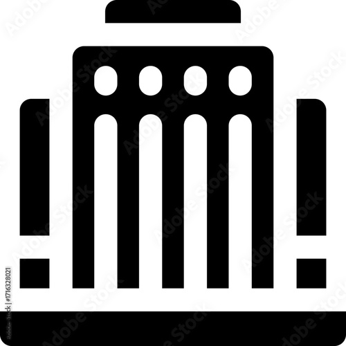 appartment glyph icon. Strong and solid vector icon for websites, mobile interfaces, presentations, and visual branding. High quality and easy to edit.