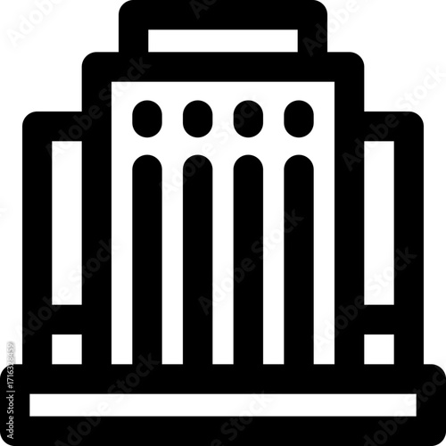 appartment line icon. Clean and minimalist vector icon for websites, mobile apps, presentations, and logos. Fully scalable and customizable for any project.