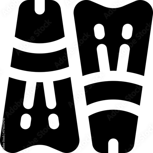 fin glyph icon. Strong and solid vector icon for websites, mobile interfaces, presentations, and visual branding. High quality and easy to edit.