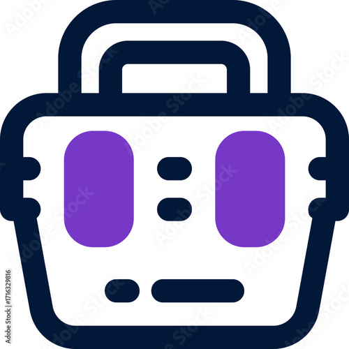 tackle box duotone icon. Sleek and modern vector icon for websites, mobile apps, marketing materials, and corporate design. Fully scalable and ready to use.