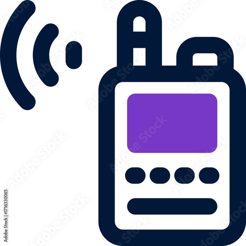 walkie talkie duotone icon. Sleek and modern vector icon for websites, mobile apps, marketing materials, and corporate design. Fully scalable and ready to use.