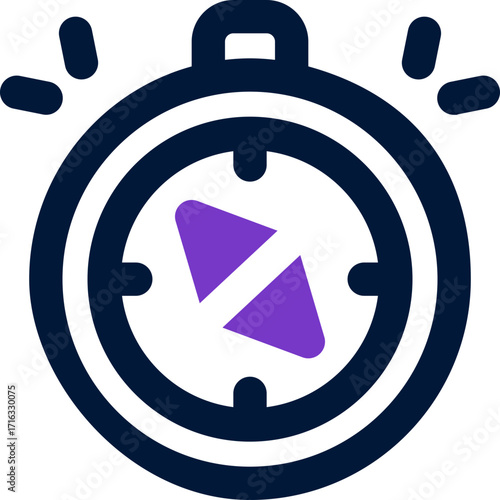 compass duotone icon. Sleek and modern vector icon for websites, mobile apps, marketing materials, and corporate design. Fully scalable and ready to use.