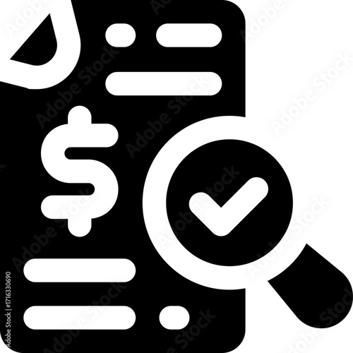 search glyph icon. Strong and solid vector icon for websites, mobile interfaces, presentations, and visual branding. High quality and easy to edit.