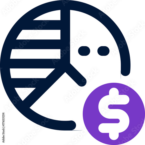 diagram duotone icon. Sleek and modern vector icon for websites, mobile apps, marketing materials, and corporate design. Fully scalable and ready to use.