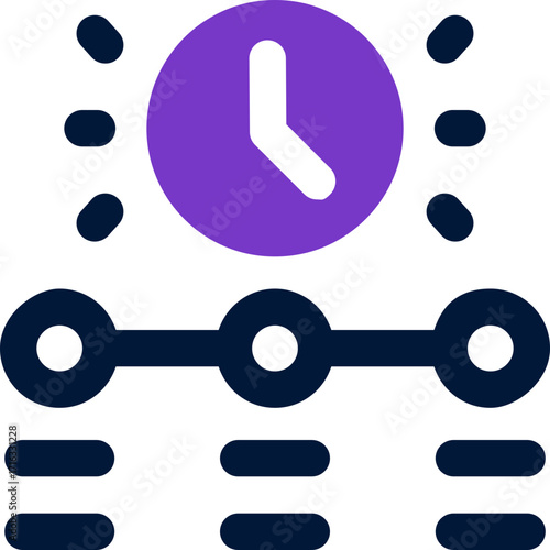 timeline duotone icon. Sleek and modern vector icon for websites, mobile apps, marketing materials, and corporate design. Fully scalable and ready to use.