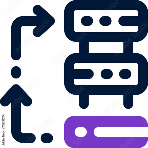 workflow duotone icon. Sleek and modern vector icon for websites, mobile apps, marketing materials, and corporate design. Fully scalable and ready to use.