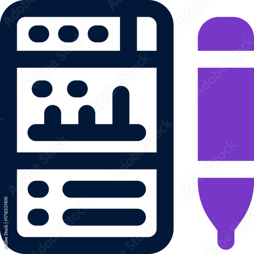 report duotone icon. Sleek and modern vector icon for websites, mobile apps, marketing materials, and corporate design. Fully scalable and ready to use.