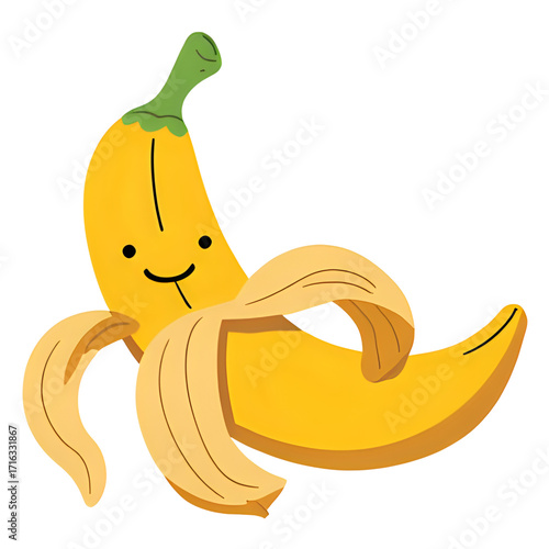 banana on white background | illustration of banana | illustration of bananas