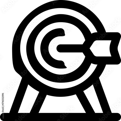 target line icon. Clean and minimalist vector icon for websites, mobile apps, presentations, and logos. Fully scalable and customizable for any project.