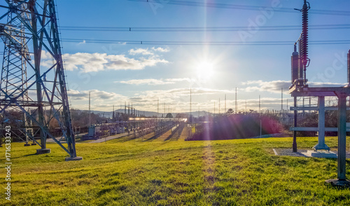 Electrical substation scenery