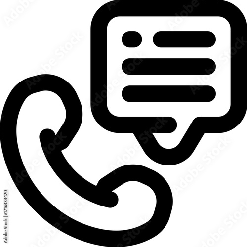 phone counseling line icon. Clean and minimalist vector icon for websites, mobile apps, presentations, and logos. Fully scalable and customizable for any project.