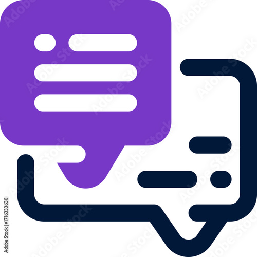 chat duotone icon. Sleek and modern vector icon for websites, mobile apps, marketing materials, and corporate design. Fully scalable and ready to use.