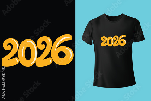 Red t shirt hanging on wooden hanger featuring geometric horse design commemorating the year 2026, year of the fire horse according to Chinese zodiac