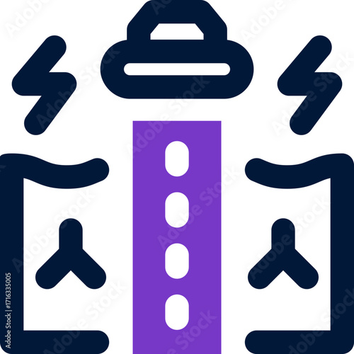 tidal power duotone icon. Sleek and modern vector icon for websites, mobile apps, marketing materials, and corporate design. Fully scalable and ready to use.