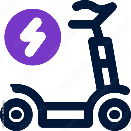 scooter duotone icon. Sleek and modern vector icon for websites, mobile apps, marketing materials, and corporate design. Fully scalable and ready to use.