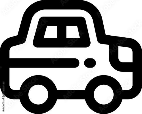 car line icon. Clean and minimalist vector icon for websites, mobile apps, presentations, and logos. Fully scalable and customizable for any project.