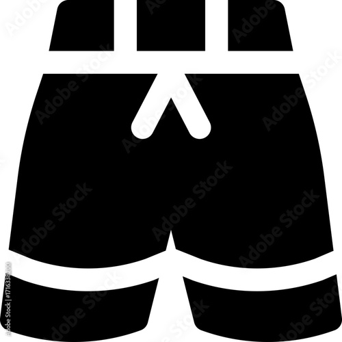 pant glyph icon. Strong and solid vector icon for websites, mobile interfaces, presentations, and visual branding. High quality and easy to edit.