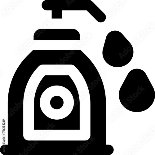 sunscreen glyph icon. Strong and solid vector icon for websites, mobile interfaces, presentations, and visual branding. High quality and easy to edit.