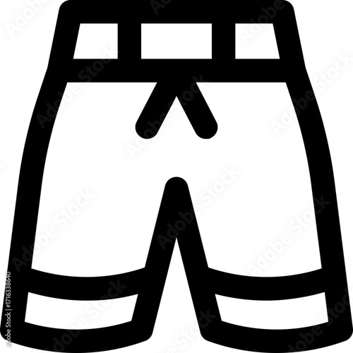 pant line icon. Clean and minimalist vector icon for websites, mobile apps, presentations, and logos. Fully scalable and customizable for any project.