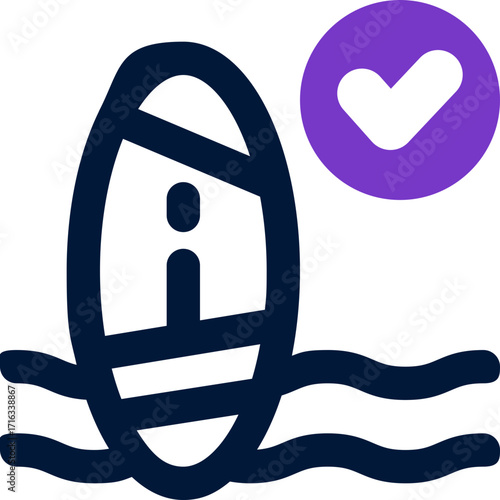 surf duotone icon. Sleek and modern vector icon for websites, mobile apps, marketing materials, and corporate design. Fully scalable and ready to use.