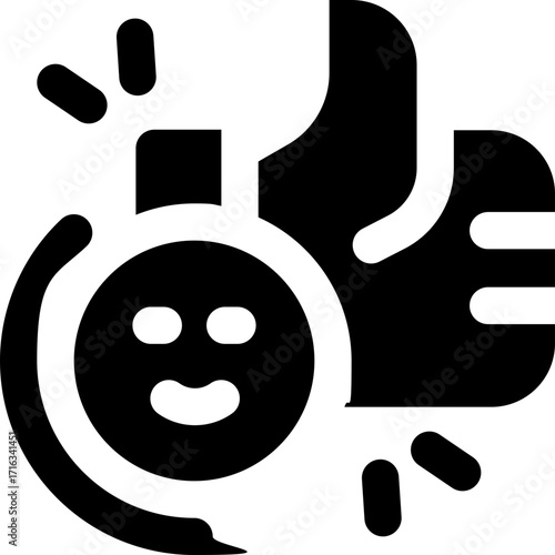 experience glyph icon. Strong and solid vector icon for websites, mobile interfaces, presentations, and visual branding. High quality and easy to edit.