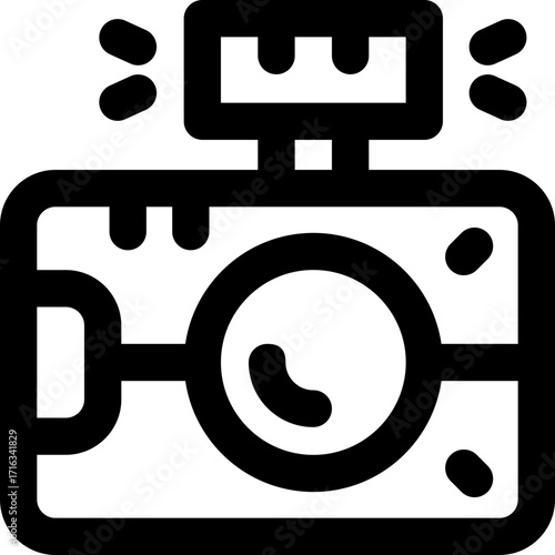 action camera line icon. Clean and minimalist vector icon for websites, mobile apps, presentations, and logos. Fully scalable and customizable for any project.