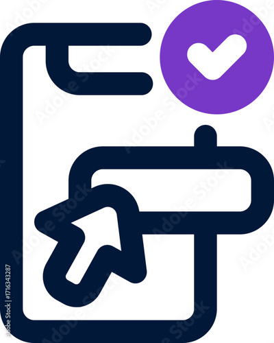 online booking duotone icon. Sleek and modern vector icon for websites, mobile apps, marketing materials, and corporate design. Fully scalable and ready to use.