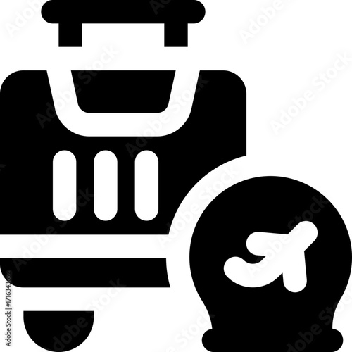 vacation tips glyph icon. Strong and solid vector icon for websites, mobile interfaces, presentations, and visual branding. High quality and easy to edit.