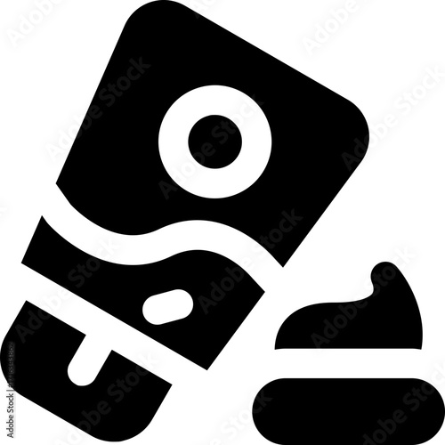 sunscreen glyph icon. Strong and solid vector icon for websites, mobile interfaces, presentations, and visual branding. High quality and easy to edit.