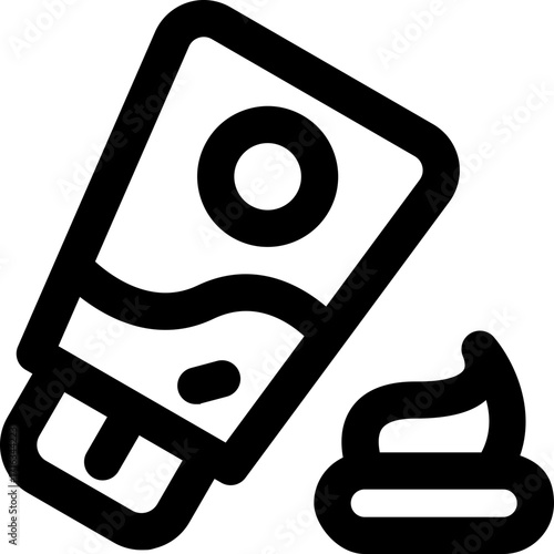 sunscreen line icon. Clean and minimalist vector icon for websites, mobile apps, presentations, and logos. Fully scalable and customizable for any project.