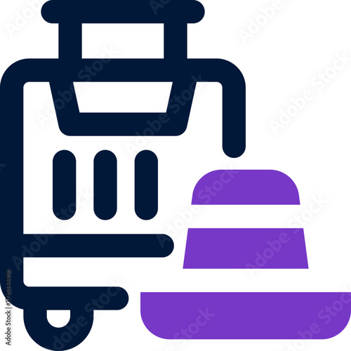 vacation duotone icon. Sleek and modern vector icon for websites, mobile apps, marketing materials, and corporate design. Fully scalable and ready to use.