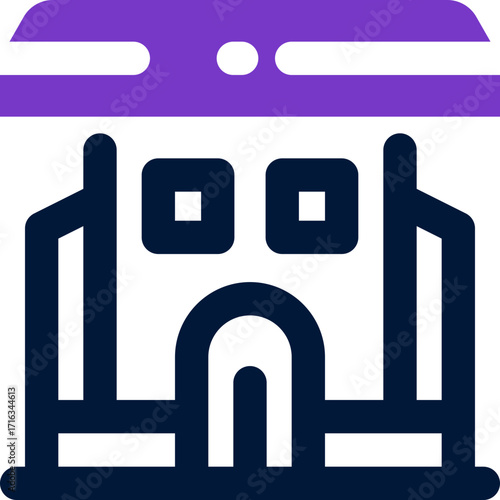 accommodation duotone icon. Sleek and modern vector icon for websites, mobile apps, marketing materials, and corporate design. Fully scalable and ready to use.