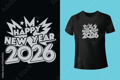 Person wearing new year celebration t shirt holiday

