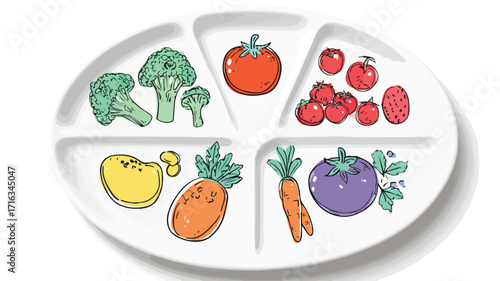Baby Led Weaning Plate Clipart: A Visual Guide for Solid Food Introduction