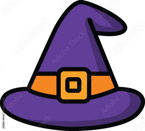 Wizard hat isolated on a white background vector illustration