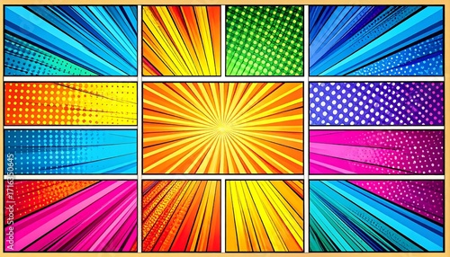 Comic book style backgrounds