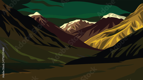 mountain landscape in the mountains