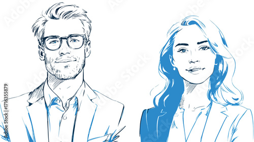 Diverse Group of Successful Entrepreneurs in Professional Portrait