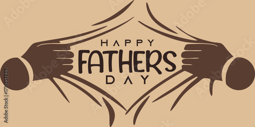 Happy fathers Day, vector and eps file