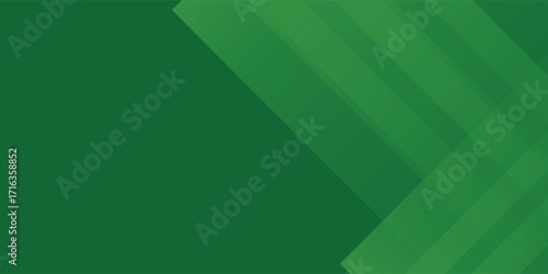 Green gradient background. Template for postcards, invitations modern