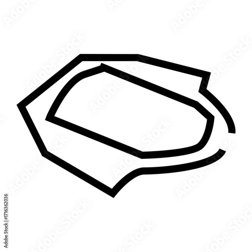 wc urinoir outline icon vector