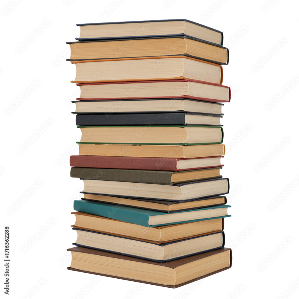 Stacked books representing knowledge and the joy of reading Stacked books representing knowledge and the joy of reading