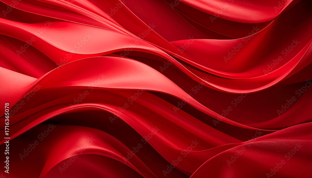Obraz premium Abstract red flowing fabric