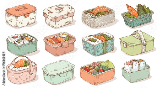 Stylish Lunch and Bento Boxes Set Collection for Foodies and Meal Prep Enthusiasts