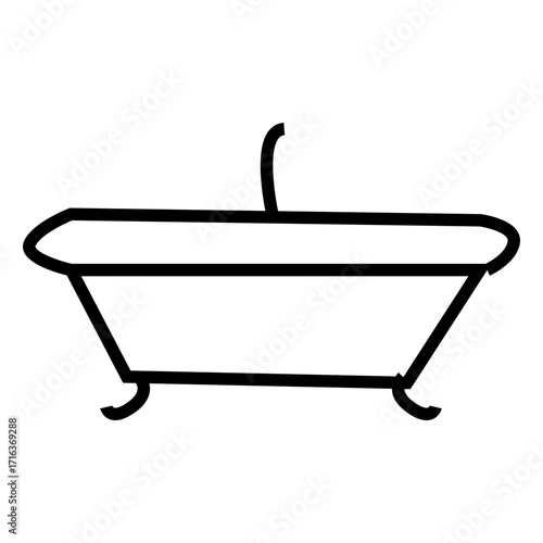 old fashioned bathtub